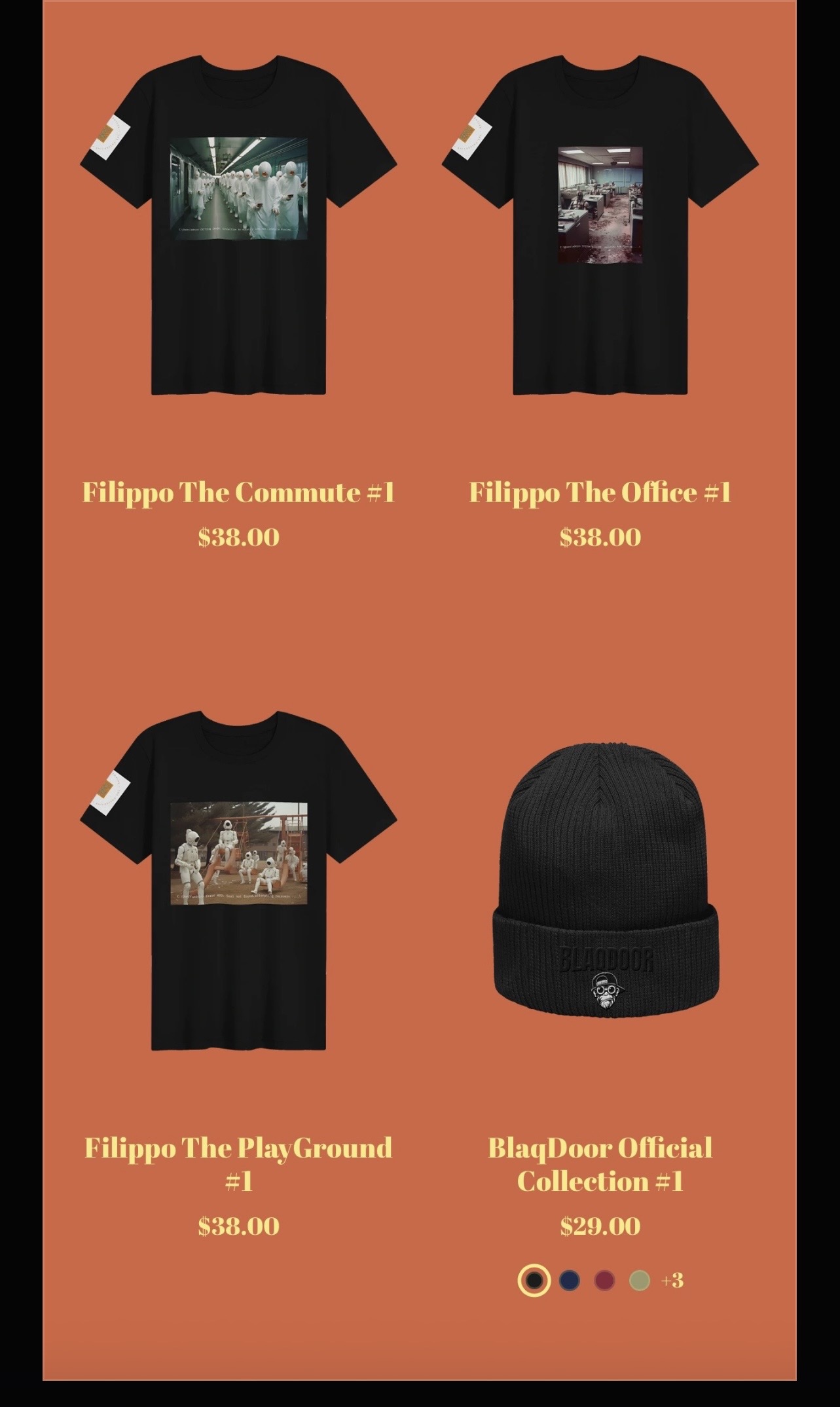 Additional Resistance Wear Filippo and BlaqDoor merchandise